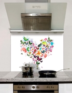 Picture of Heart Butterfly Splashback