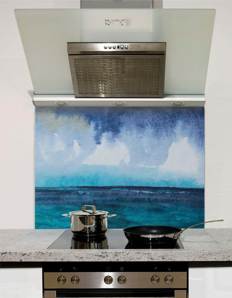 Picture of Watercolour Seascape Splashback