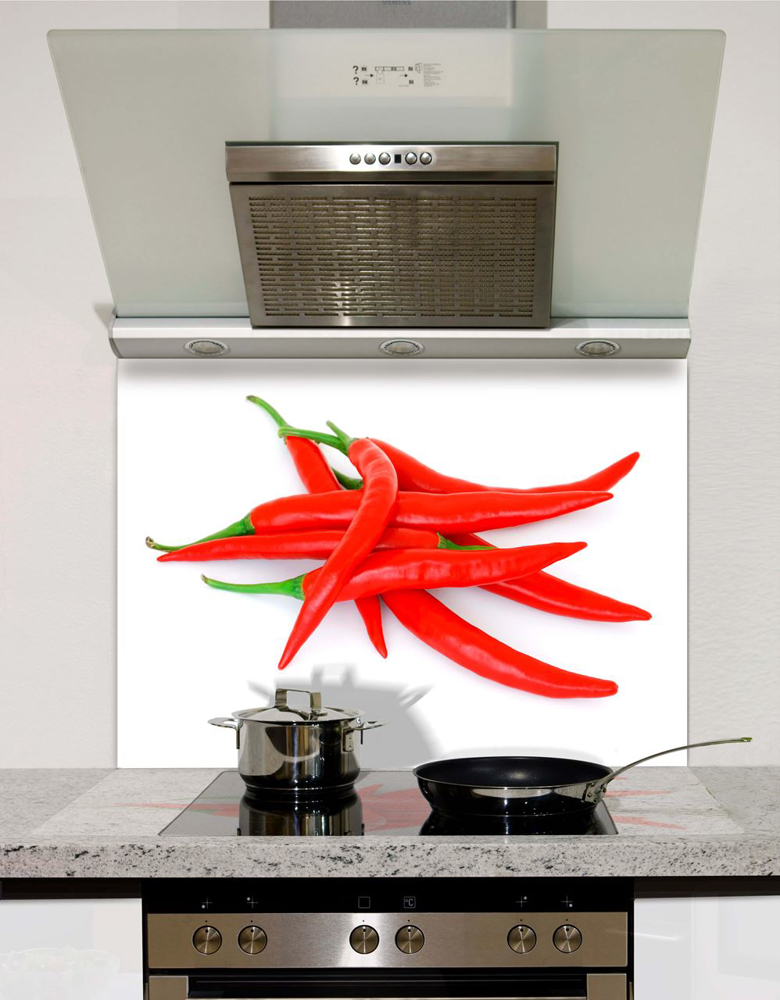 Picture of Heap of Red Hot Chilli Peppers Splashback
