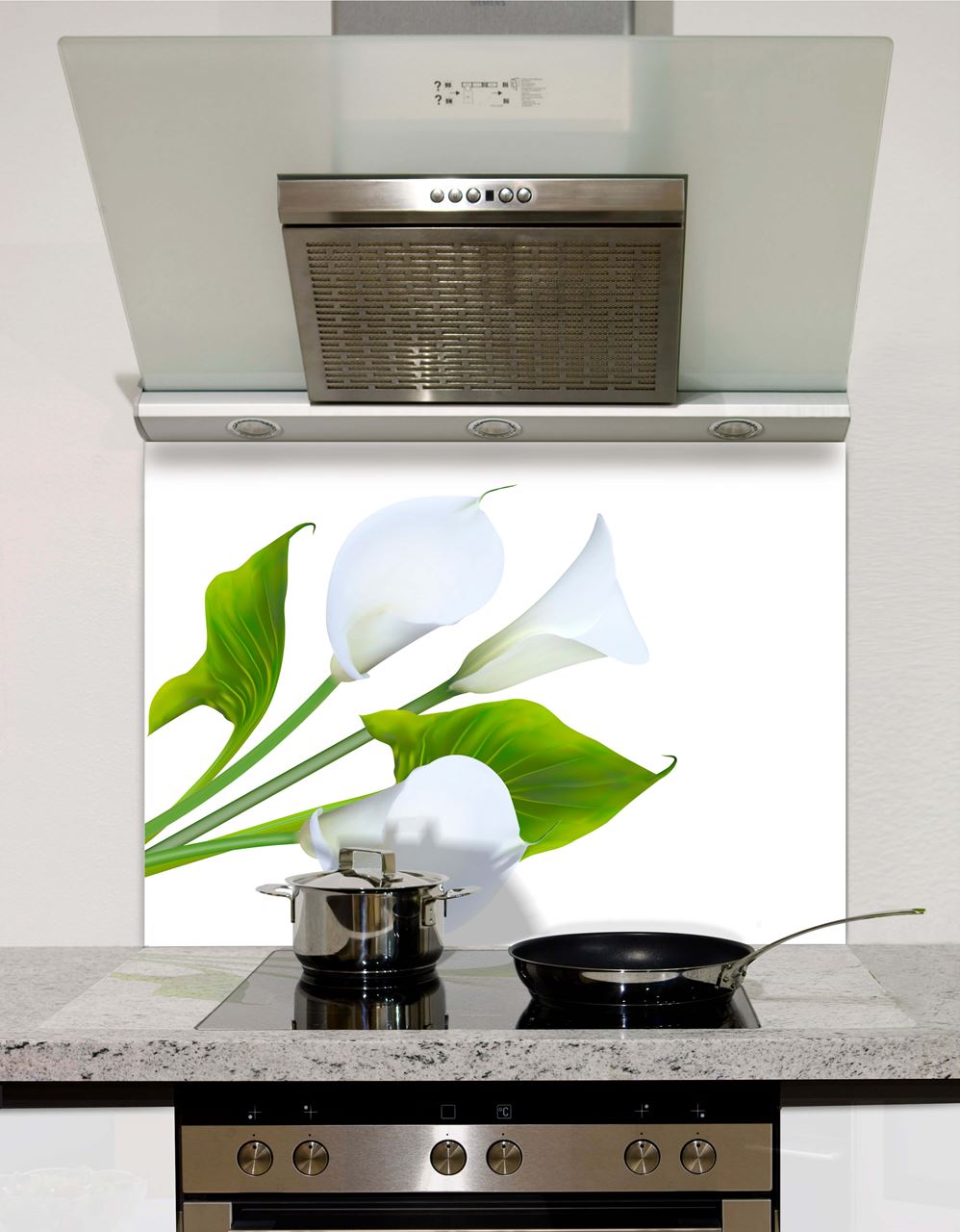 Cala lillie Glass Splashback