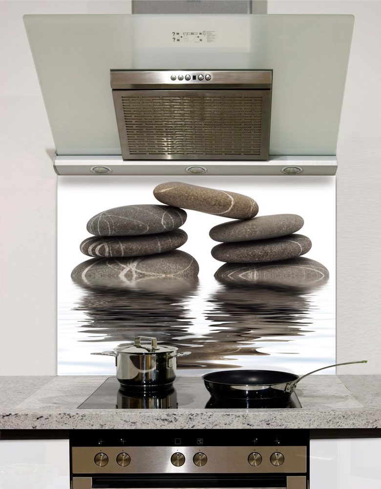 Picture of Pebbles on water Splashback