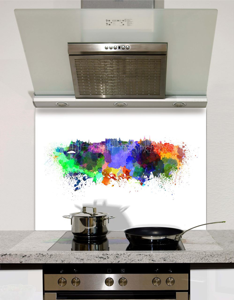 Picture of Watercolour Edinburgh Splashback