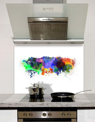 Picture of Watercolour Edinburgh Splashback