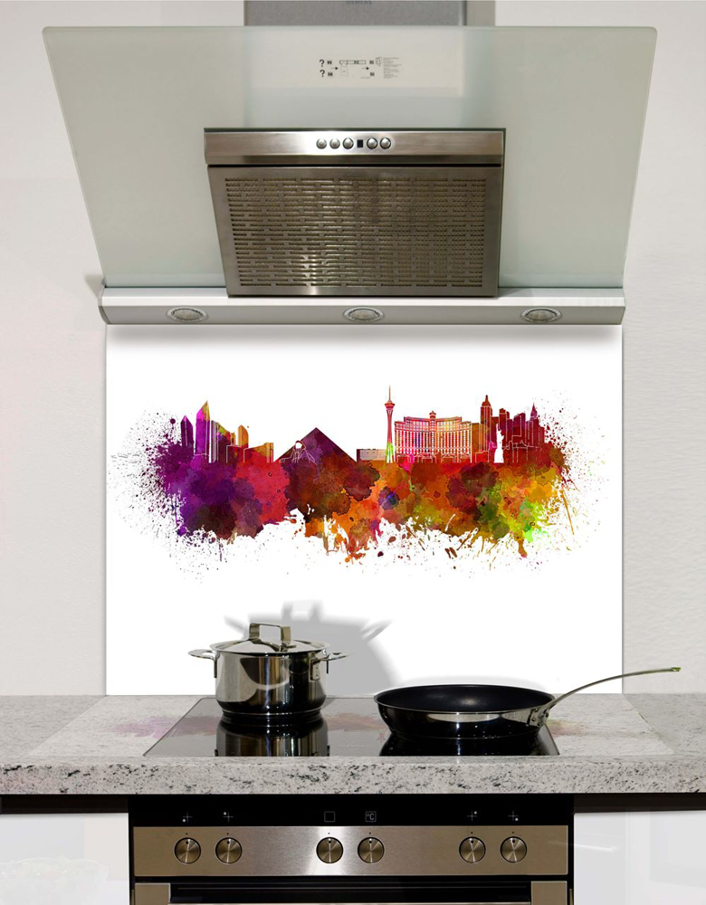 Picture of Watercolour Las Vegas Splashback