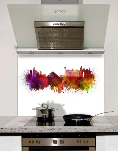 Picture of Watercolour Las Vegas Splashback