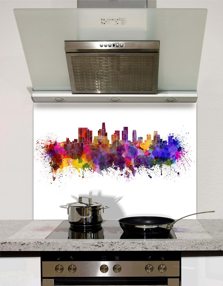 Picture of Watercolour Los Angeles Splashback