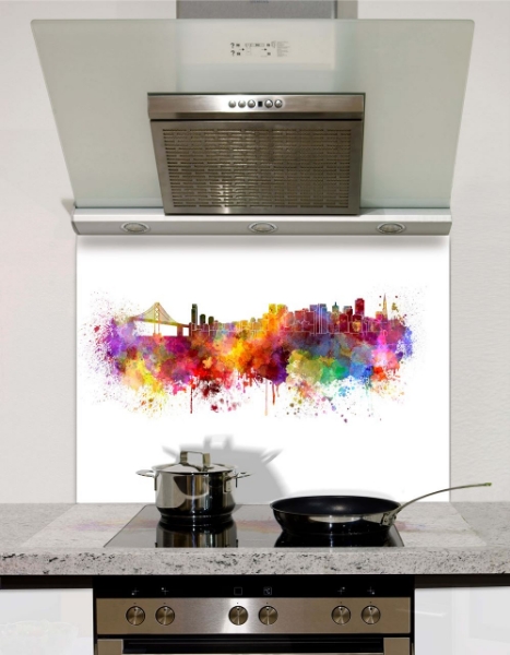 Picture of Watercolour San Francisco Splashback
