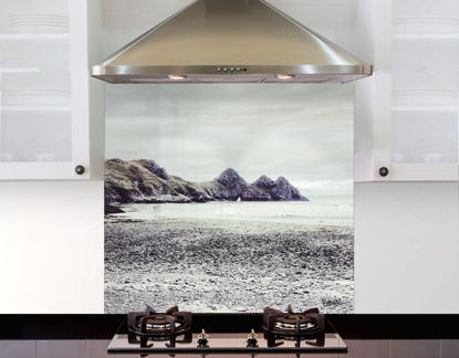Picture of Three Cliffs Bay - Greyscale