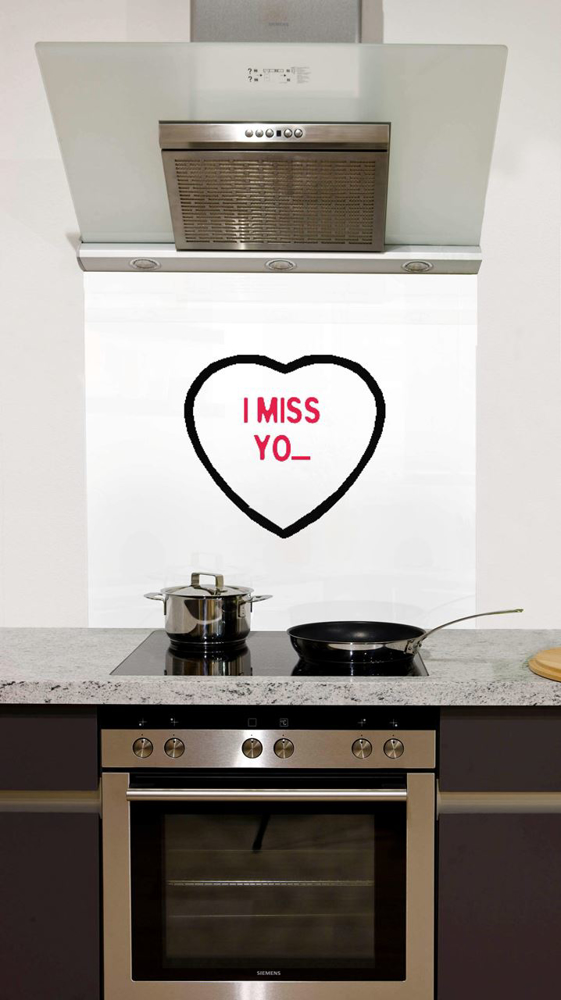 Picture of I miss you Splashback