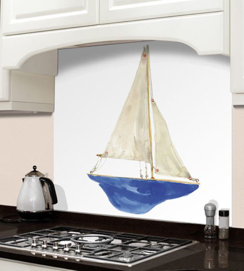 Picture of Barbara Allen Blue Boat Splashback