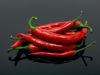 Picture of Chillis on black Splashback