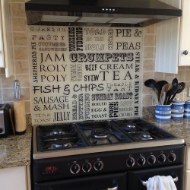 Picture of PERSONALISED GLASS SPLASHBACK