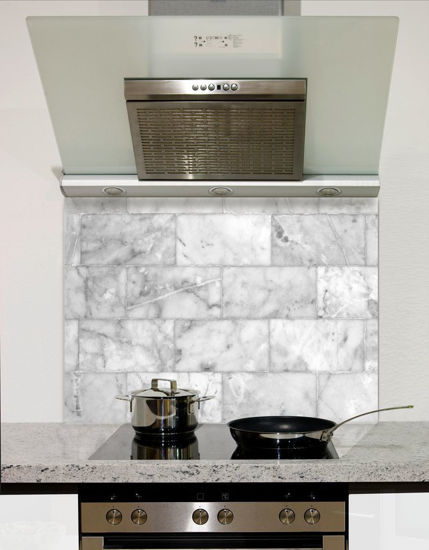 Picture of Marble block tiles Splashback