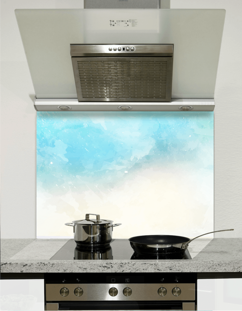 Picture of Blue Watercolour Splashback