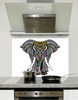 Picture of Indian Elephant Mandala Glass Splashback
