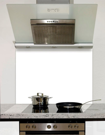 Picture of White Glass Splashback