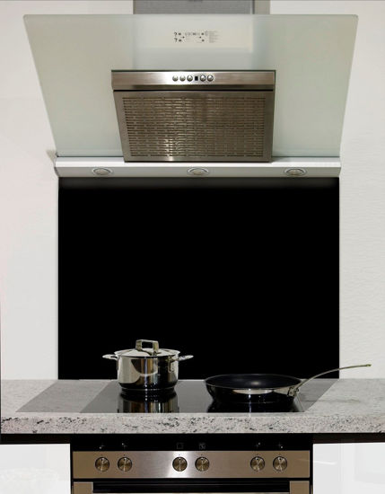 Picture of Black Glass Splashback Picture of Black Glass Splashback