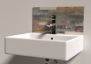 Stacked Stone Glass Splashback