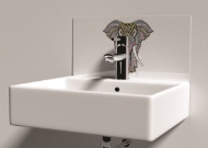 Picture of Indian Elephant Mandala Glass Splashback