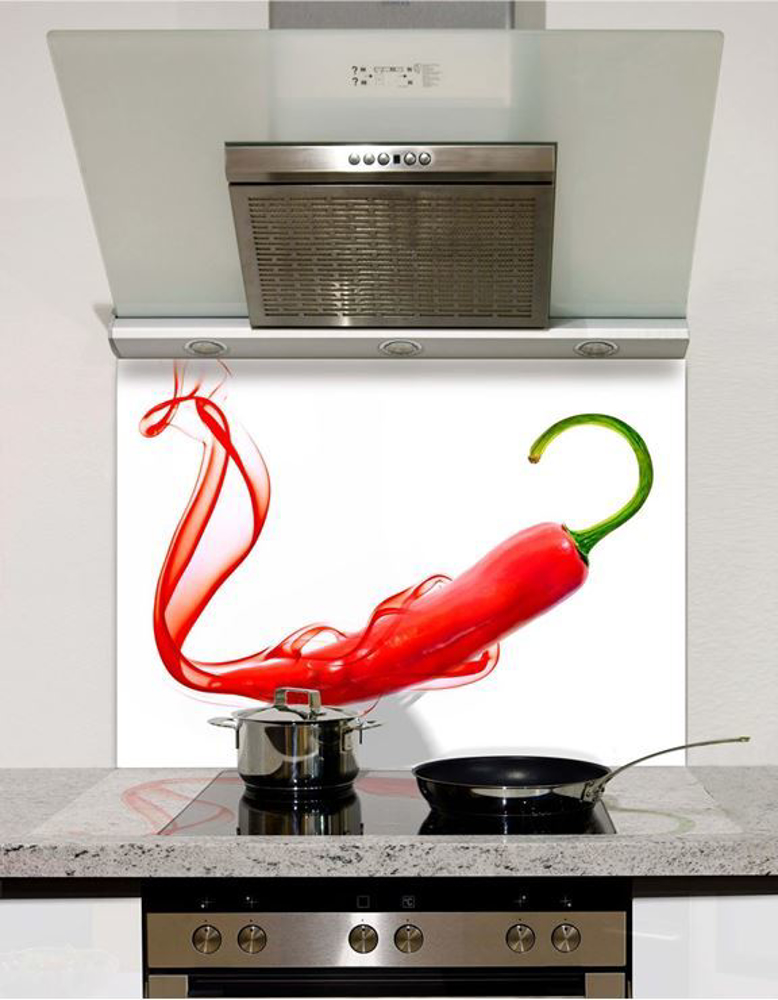 Picture of Chilli Smoke Glass Splashback (standard size)