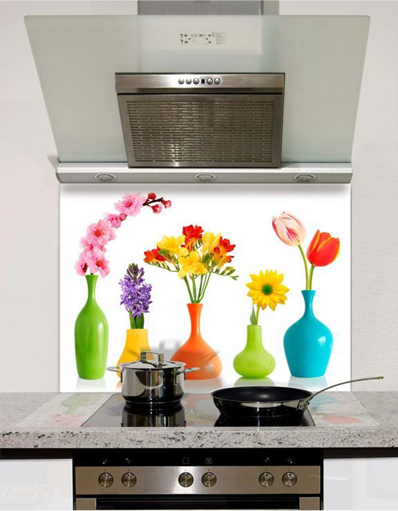 Picture of Flower Vases Glass Splashback (standard size)