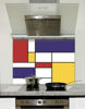 Picture of Mondrian Squares Glass Splashback (standard size)