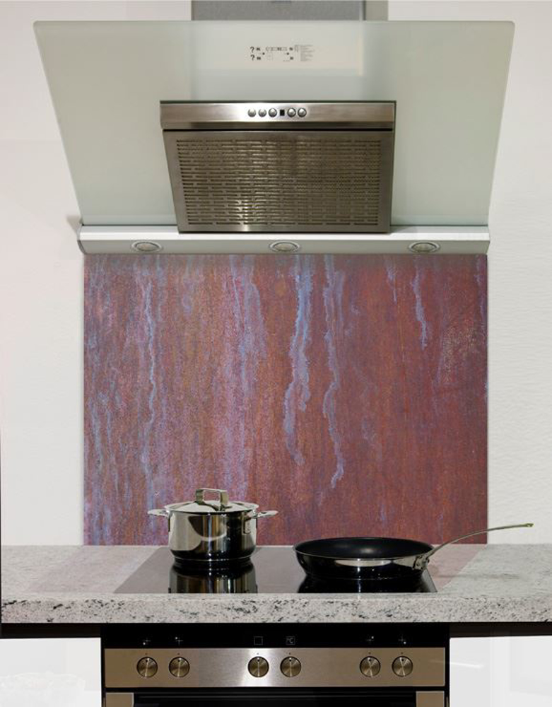 Picture of Rustic Copper Glass Splashback (standard size)