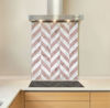 Picture of Pink Marble Chevron Splashback