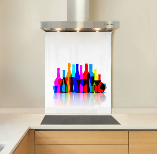 Picture of Bright bottles Splashback