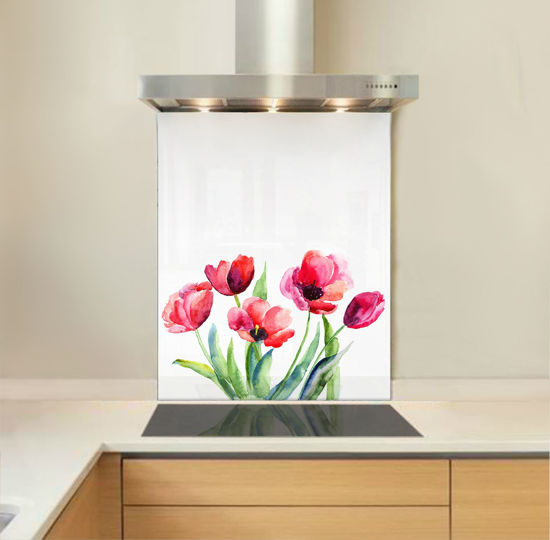 Picture of Watercolour Tulips Splashback