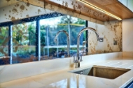 Rusted Iron Mirror Splashback