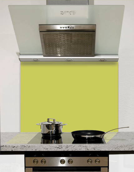 Luscious Lime Glass Kitchen Splashback