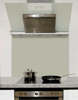 Green Ivy Glass Kitchen Splashback