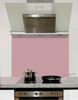 Pink Prose Glass Kitchen Splashback