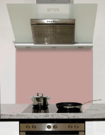 Pink Sandstone Glass Kitchen Splashback