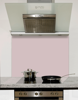 Powder Pink Glass Kitchen Splashback