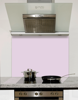 Pretty Pink Glass Kitchen Splashback