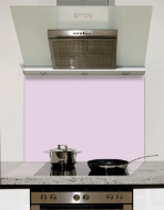 Pretty Pink Glass Kitchen Splashback