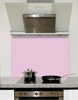 Sweet Pink Glass Kitchen Splashback