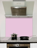 Sweet Pink Glass Kitchen Splashback
