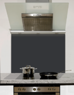 Black Stillness Glass Kitchen Splashback