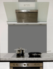 Monument Grey Glass Kitchen Splashback