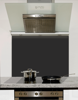 Rich Black Glass Kitchen Splashback