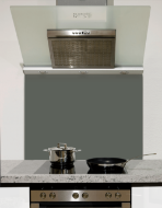 Trafalgar Grey Glass Kitchen Splashback