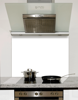 Pure White Glass Kitchen Splashback