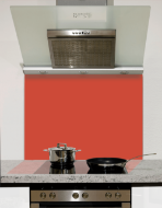 Dynamite Red Glass Splashback