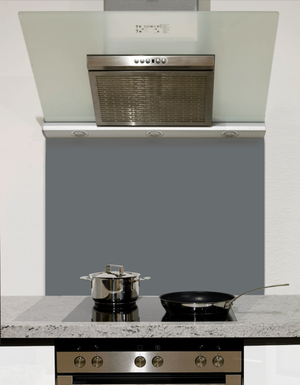 Gallant Grey Glass Splashback