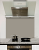 Grey Taupe Glass Splashback