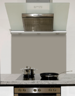 Grey Taupe Glass Splashback