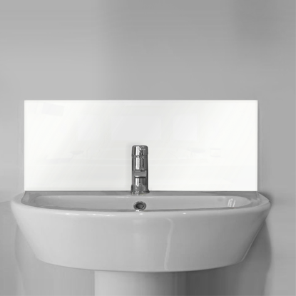 Coloured Glass Bathroom Sink Splashbacks